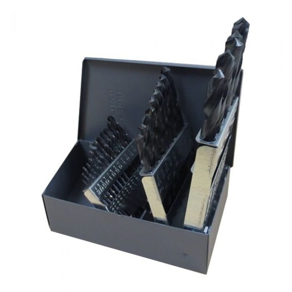 Premium Industrial Grade HSS Black Oxide 25 pcs Metric Drill Bit Set
